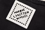 LV Louis Vuitton 2024 Crystal Embellished Suede Baseball Jacket - Image 2