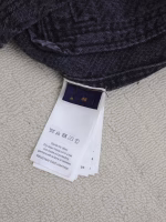 LV Louis Vuitton 2024 New Large Letter Floral Jacquard Washed Utility Denim Jacket Coat - Image 2