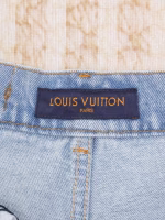 LV Louis Vuitton 2025 Spring/Summer New Washed Denim Straight-Leg Shorts - Image 2