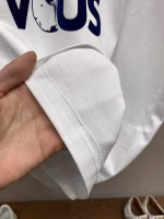 LV Louis Vuitton New Spring/Summer Letter Flocked Short-Sleeve T-Shirt - Image 2