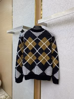 LV Louis Vuitton Square Letter Contrast Color Sweater Pullover - Image 2