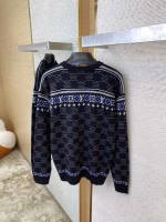 LV Louis Vuitton Ski Collection Jacquard Knit Sweater - Image 2