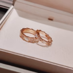 Narrow version / Wide version White Mother-of-Pearl with Diamond-inlaid Serpentine Ring - Image 6