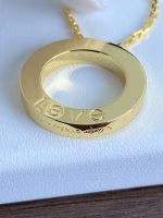 Love collection [色色R] large disc necklace - Image 7
