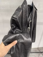 Alexander McQueen Waxed Sheepskin Biker Jacket - Image 8