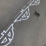 Balenciaga Eiffel Tower Paris Night Distressed, Dirty, Ripped, Washed Hooded Zip-Up Jacket Sweatshirt - Image 3