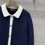 Gucci 2025 Early Autumn Openwork Crocheted Knit Cardigan - Image 5