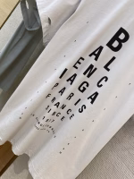 BLCG Balenciaga Eye Chart Print Ripped Short-Sleeve T-Shirt - Image 4
