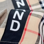 BURBERRY Classic Patchwork Check Webbing Printed Long-Sleeve Shirt Jacket - Image 4