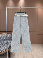 Celine 2025 Bestselling Heavy-Duty Jacquard Jeans (with Belt) - Image 5