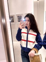 DIOR Letter Zipper Knitted Cardigan - Image 4