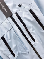 EA7 Armani 2025 Spring/Summer New Arrival Zip-Up Embroidered Logo Hooded Jacket - Image 4