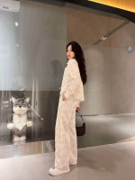 Fendi 2022 summer new style classic logo wide-leg pants - Image 4