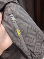 Fendi 2025 Early Spring Hooded Printed Jacket Coat - Image 4