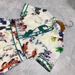 Gucci 2022 Summer Printed Pleated Dress - Image 4