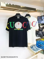 Gucci 2022 Early Spring Collection Brand Logo Printed Men's T-Shirt - Image 4