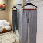 GUCCI Red and Green Web Casual Trousers