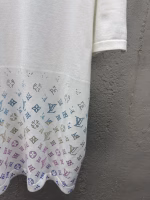 Louis Vuitton Rhinestone-Embellished Letter Knitted Short-Sleeve Top - Image 3