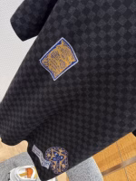 Louis Vuitton New Checkerboard Embroidered Badge Short-Sleeve T-Shirt - Image 3