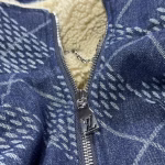 LV (Louis Vuitton) 2025 Early Spring Collection Denim Cashmere Coat - Image 3