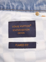 LV Louis Vuitton 2025 Spring/Summer New Washed Denim Straight-Leg Shorts - Image 3