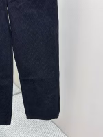 Louis Vuitton 2025 New Style Straight Jeans with Dark Pattern Flocking Jacquard (Black) - Image 3