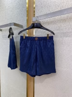 LV Louis Vuitton Ripple Jacquard Silk Shorts - Image 3