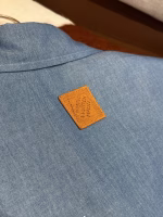 LV Louis Vuitton Sailing Boat Embroidery Port Theme Blue Men's Short-Sleeve Shirt and Shorts Set - Image 3