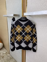 LV Louis Vuitton Square Letter Contrast Color Sweater Pullover - Image 3