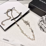 Chanel Five-Pointed Star Pearl Double C Choker - Image 3