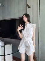 2022 New LV Louis Vuitton Ruffled Sleeveless Jumpsuit - Image 6