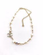 Chanel Five-Pointed Star Pearl Double C Choker - Image 5