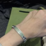 Gucci Logo Enamel Green Bracelet - Image 8