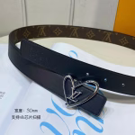 LV Louis Vuitton New Qixi Heart-shaped Buckle Women's Belt - Image 7
