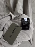 Balenciaga New Distressed Spray-Painted Plaid Jacket - Image 6