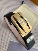 LV Louis Vuitton Automatic Buckle Men's Belt - Image 9