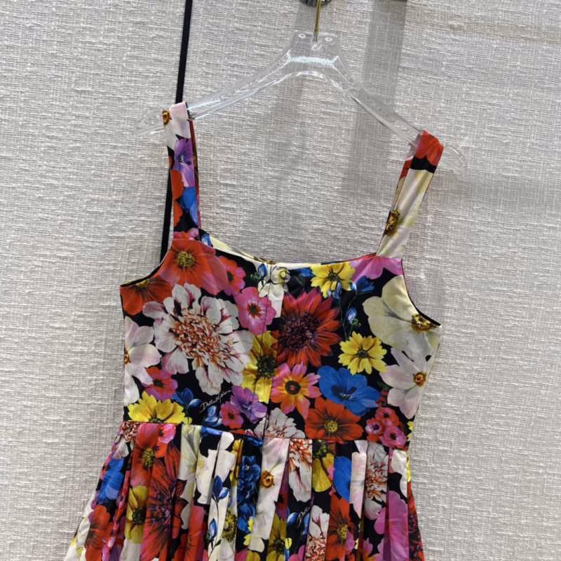 8 Dolce & Gabbana Spring/Summer New Arrival Resort-style Vibrant Printed Camisole Dress - Image 1