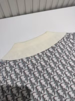 Dior Turn-Down Collar Oblique Monogram Jacquard Cashmere Knit Polo Short Sleeve - Image 9