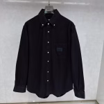 FENDI Leather Patch Men's Shirt