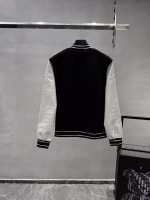 Givenchy Classic Patchwork Baseball Jacket with Leather Sleeves - Image 5