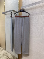 GUCCI Red and Green Web Casual Trousers - Image 5