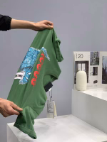 Gucci Tiger Head Co-branded Cartoon Print Unisex Trendy Pure Cotton Couple Short-sleeves - Image 4