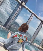 Gucci Embroidered Print Denim Jacket - Same Style as Lu Han and Peng Yuyan - Image 5