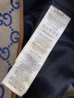 GUCCI Double G Jacquard Stand-Collar Jacket Coat - Image 9