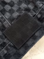 Louis Vuitton 2025 Early Spring New Flocked Mosaic Denim Jacket - Image 9