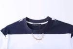 LV 2022 new striped pocket crewneck short-sleeve T-shirt - Image 4