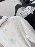 LV White Clover Polo Short-Sleeve Dress - Image 4