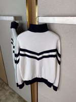 LV Embroidered Zip Knitted Sweater Coat - Image 4