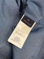 LV Louis Vuitton Sailing Boat Embroidery Port Theme Blue Men's Short-Sleeve Shirt and Shorts Set - Image 4