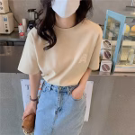 2022 Spring/Summer new washed tie-dye T-shirt with chest logo letters - Image 5